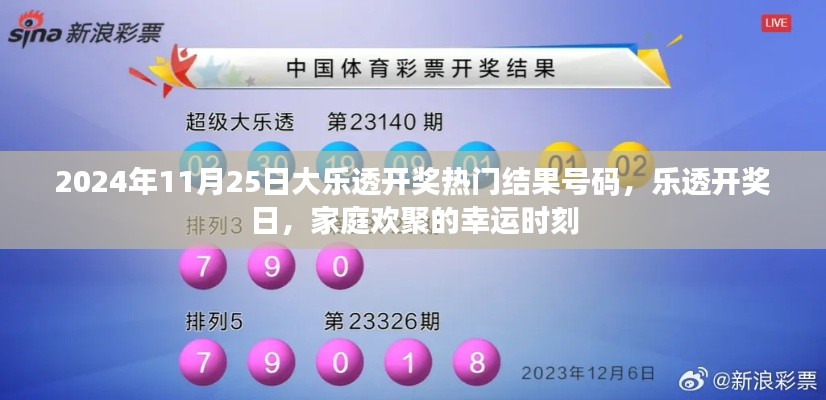 2024年11月25日大乐透开奖热门号码揭晓,家庭欢聚的幸运时刻来临