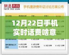 12月22日手机实时话费查询详解,轻松掌握查询步骤与含义