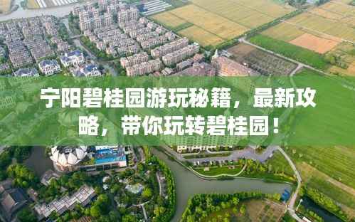 宁阳碧桂园游玩秘籍,最新攻略,带你玩转碧桂园!