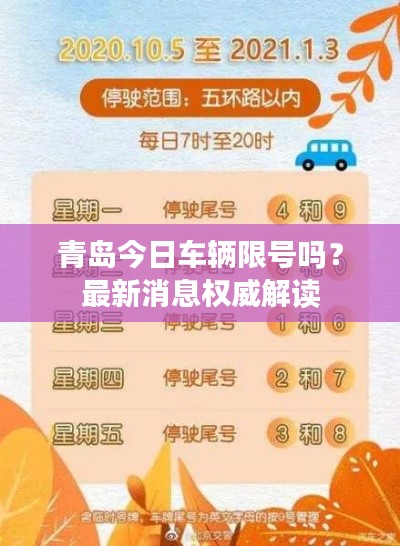 青岛今日车辆限号吗?最新消息权威解读