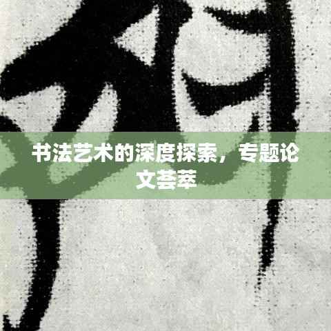 书法艺术的深度探索,专题论文荟萃