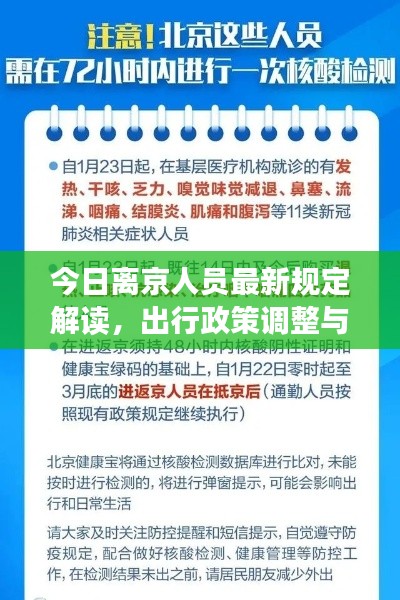 今日离京人员最新规定解读,出行政策调整与注意事项