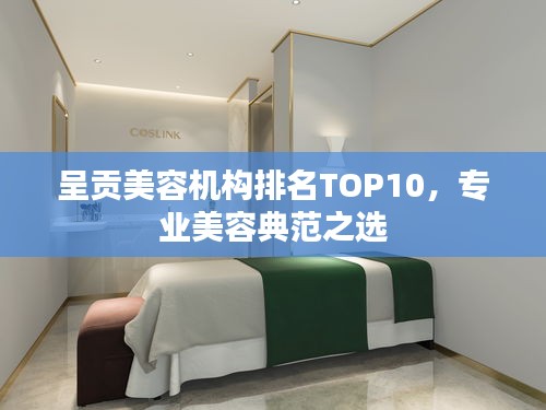 呈贡美容机构排名TOP10,专业美容典范之选